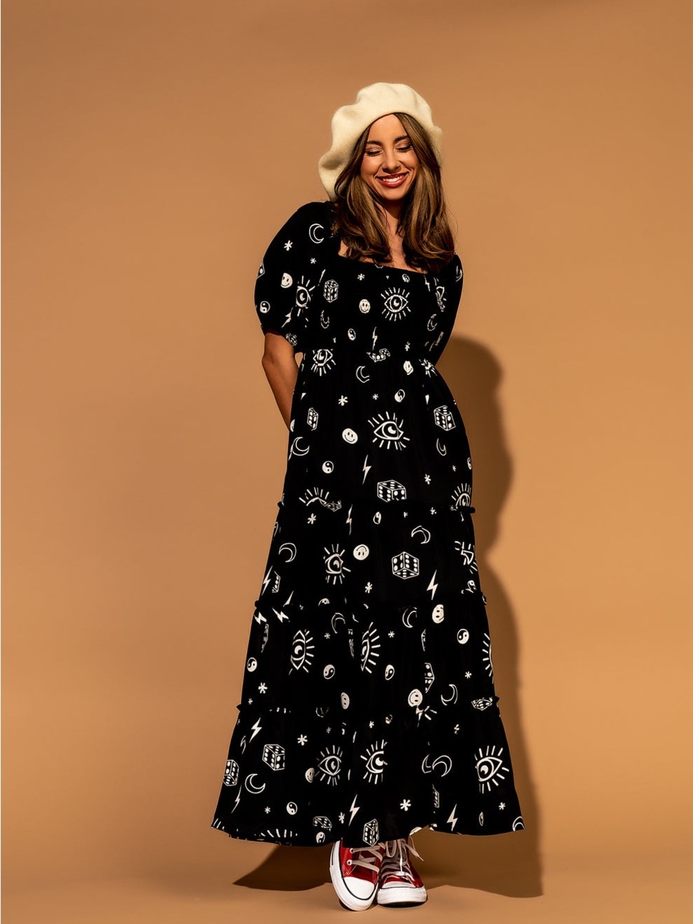 Dressed in LaLa What’s Your Sign Celestial Maxi Dress XL NWOT